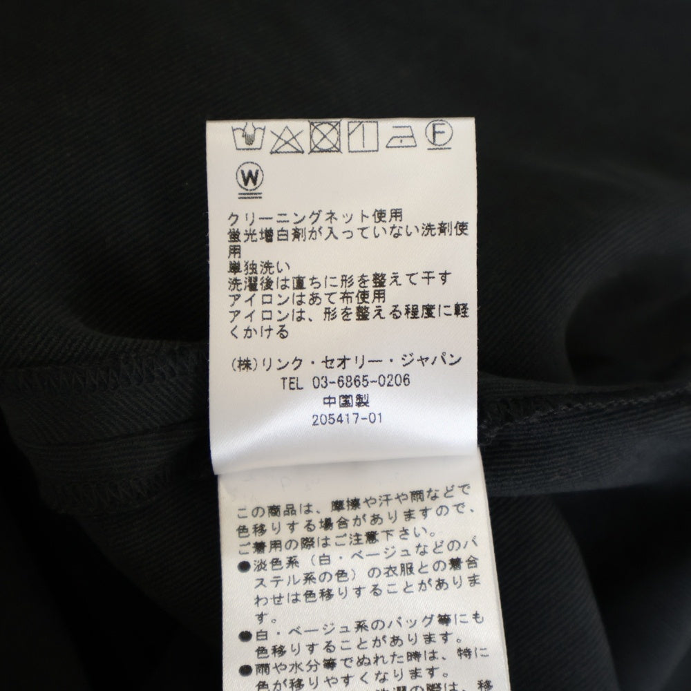 theory luxe(セオリー リュクス) フレンチ ショートスリーブロングワンピース ブラック レディース 30-9305570-050-038