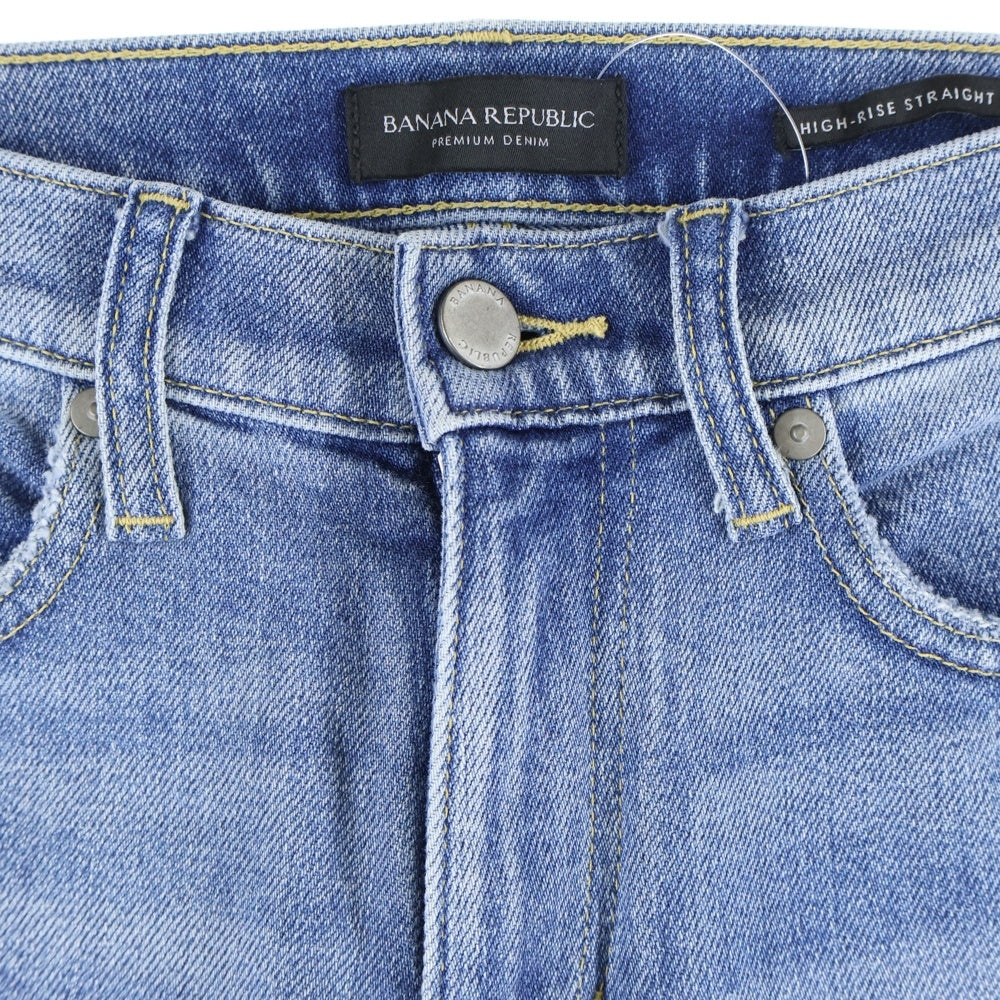 BANANA REPUBLIC(バナナリパブリック) ジップフライ ストレートデニムパンツ レディース インディゴ 550647