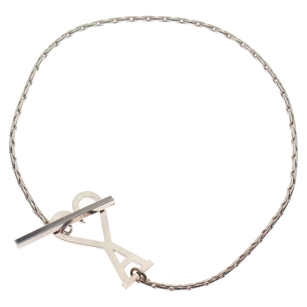 AMI Alexandre Mattiussi(アミアレクサンドルマテュッシ) ロゴ アンカー チェーン ブレスレット シルバー UJW917 361