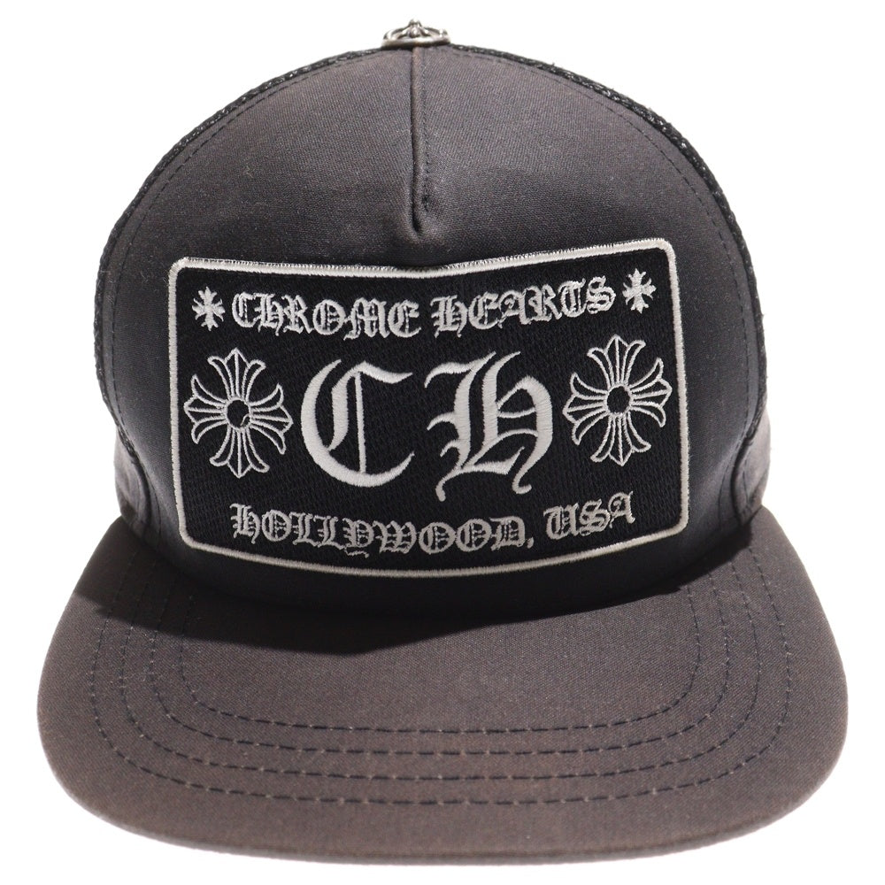 CHROME HEARTS(クロムハーツ) CH PATCH TRUCKER MESHCAP CHパッチ トラッカー メッシュキャップ 帽子 ブラック