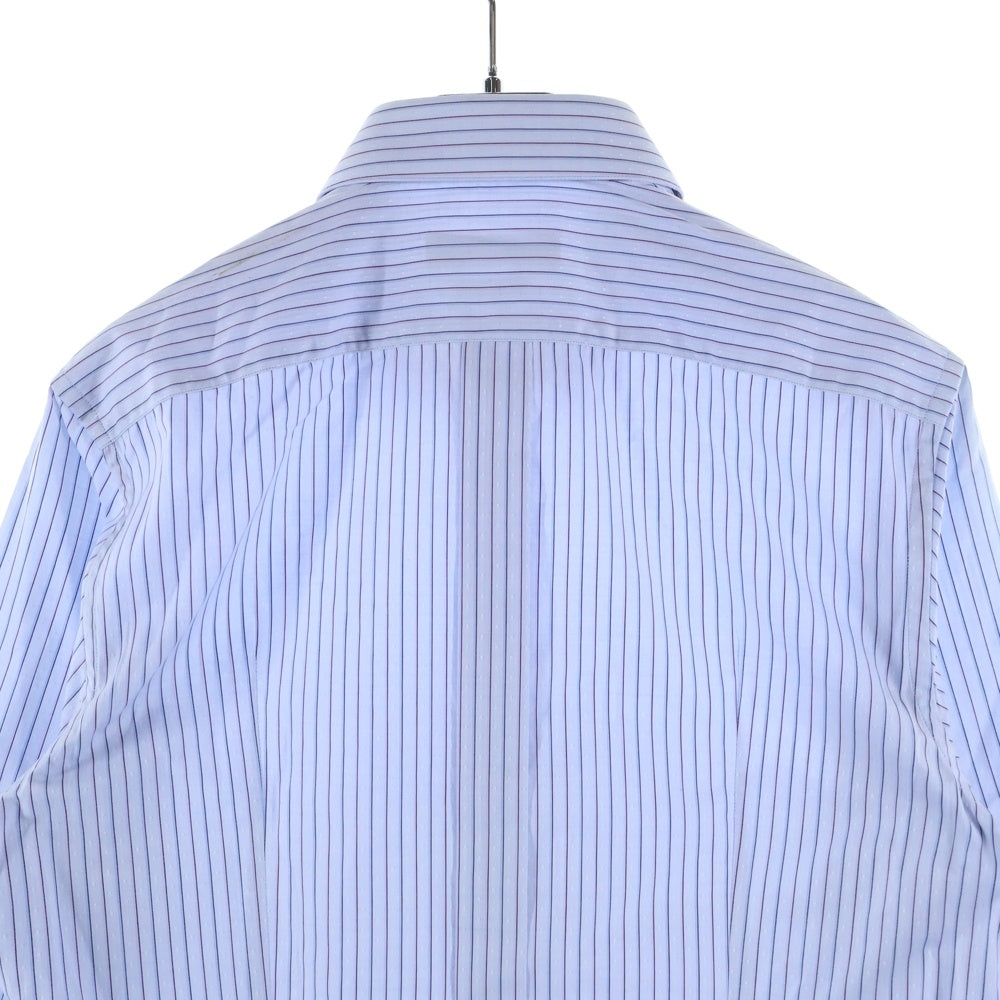 DOLCE & GABBANA(ドルチェアンドガッバーナ) GOLDライン ストライプ柄 長袖ドレスシャツ ブルー G5BN6T FR5SJ