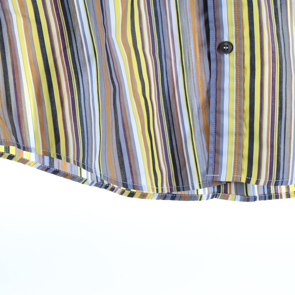 DOLCE & GABBANA(ドルチェアンドガッバーナ) GOLDライン ストライプ柄 長袖ドレスシャツ マルチカラーG5DY4T FR5VM