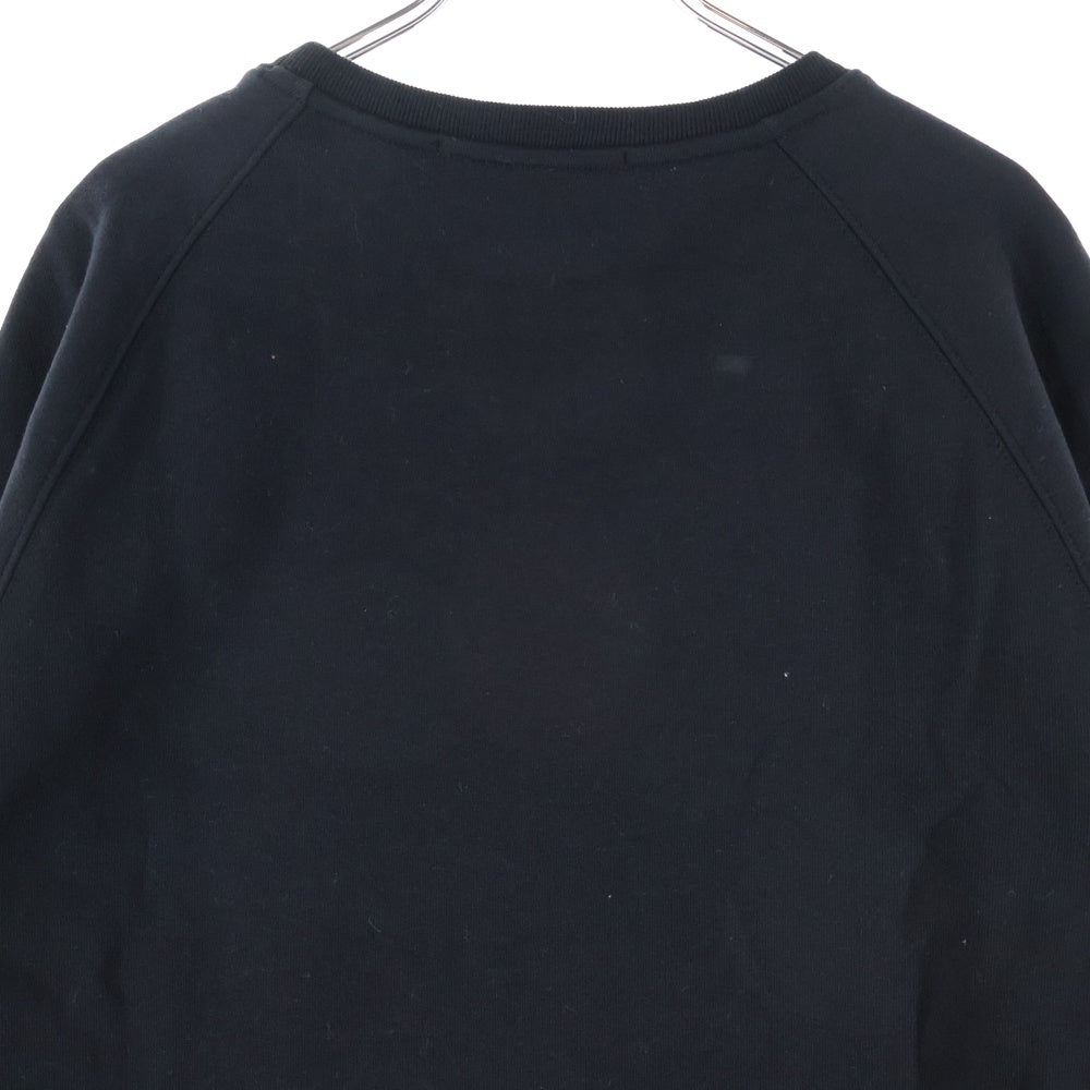 MSGM(エムエスジーエム) LOGO SWEAT フロントロゴプリント 長袖クルーネックスウェットトレーナー ブラック 2740MM104
