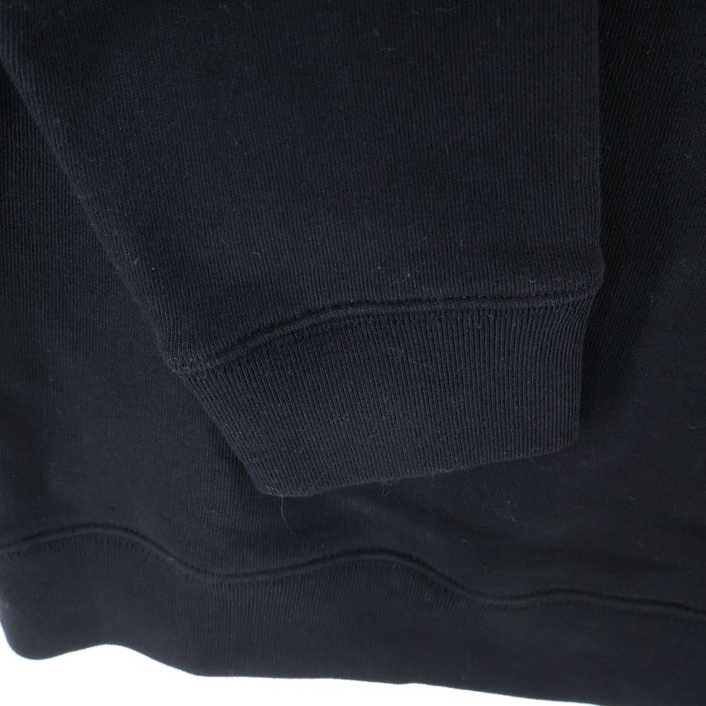 MSGM(エムエスジーエム) LOGO SWEAT フロントロゴプリント 長袖クルーネックスウェットトレーナー ブラック 2740MM104