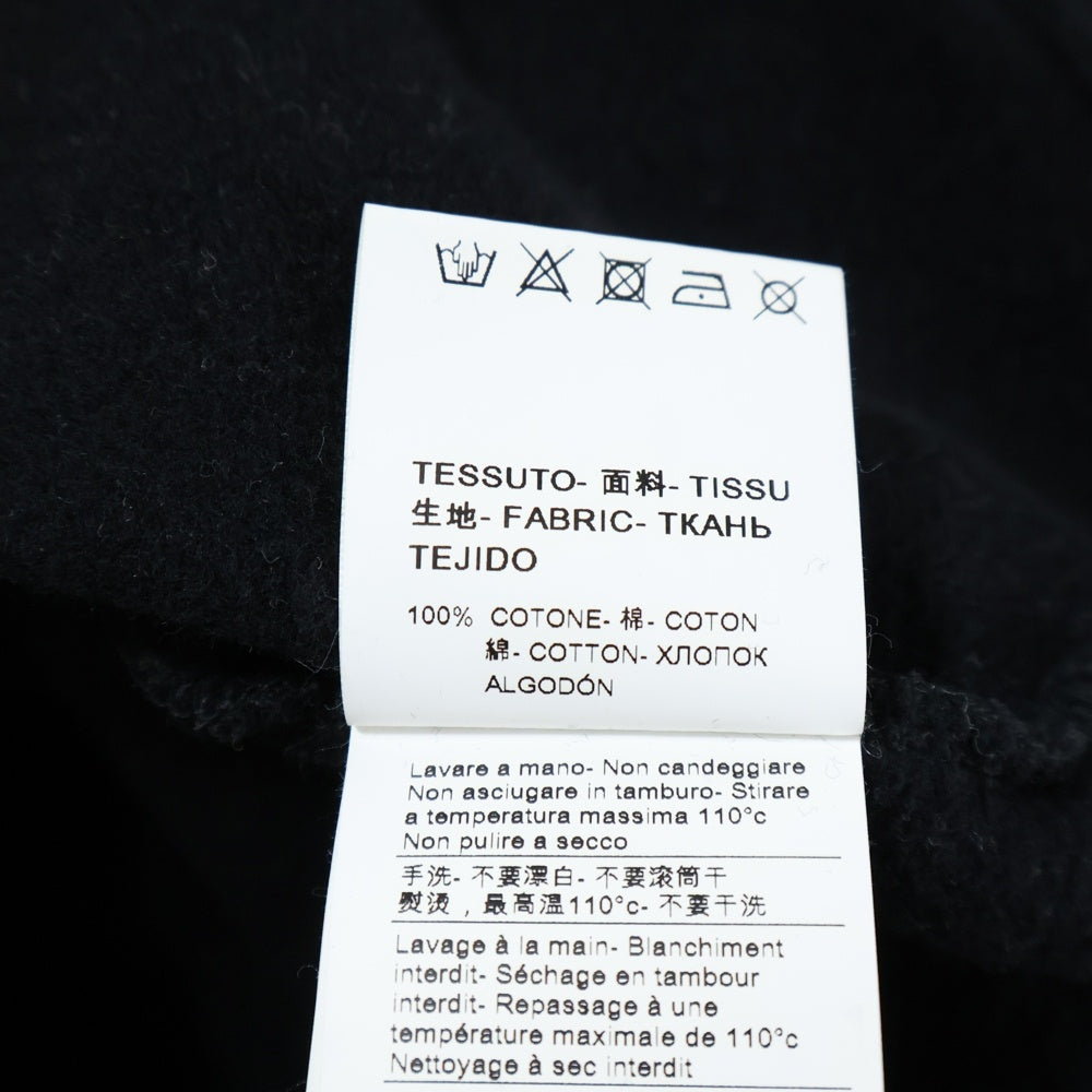 MSGM(エムエスジーエム) LOGO SWEAT フロントロゴプリント 長袖クルーネックスウェットトレーナー ブラック 2740MM104