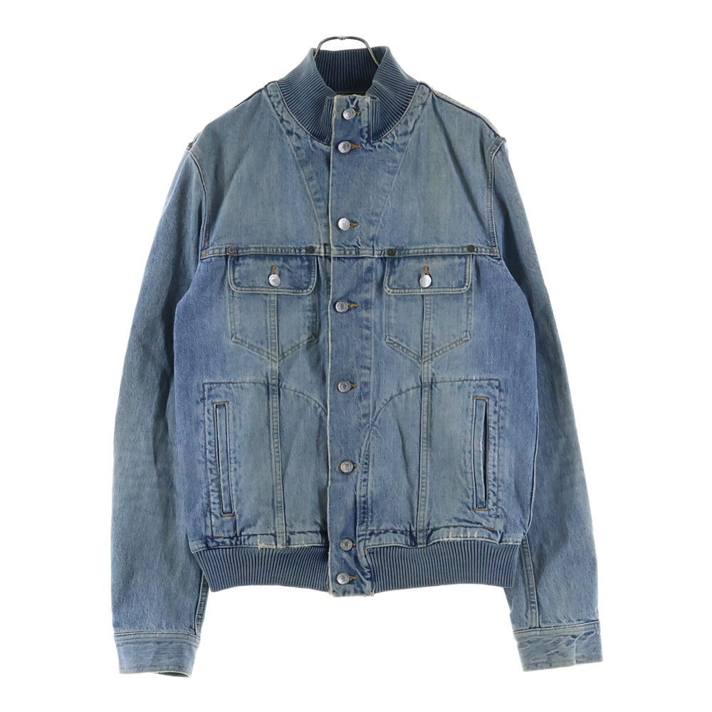 DOLCE & GABBANA(ドルチェアンドガッバーナ) リブ切り替え マルチポケット 8B デニムジャケット インディゴ SDS04 8508