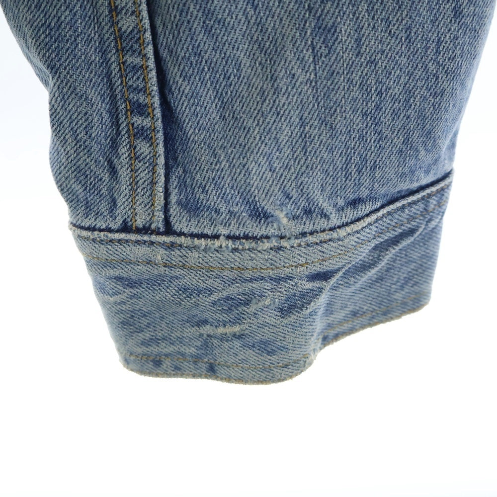 DOLCE & GABBANA(ドルチェアンドガッバーナ) リブ切り替え マルチポケット 8B デニムジャケット インディゴ SDS04 8508