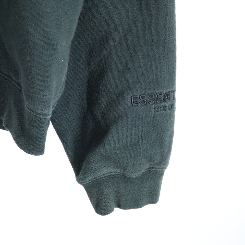 ESSENTIALS FEAR OF GOD(エッセンシャル フィアオブゴッド) バックロゴデザイン カンガルーポケット フーデッド スウェット パーカー ブラック
