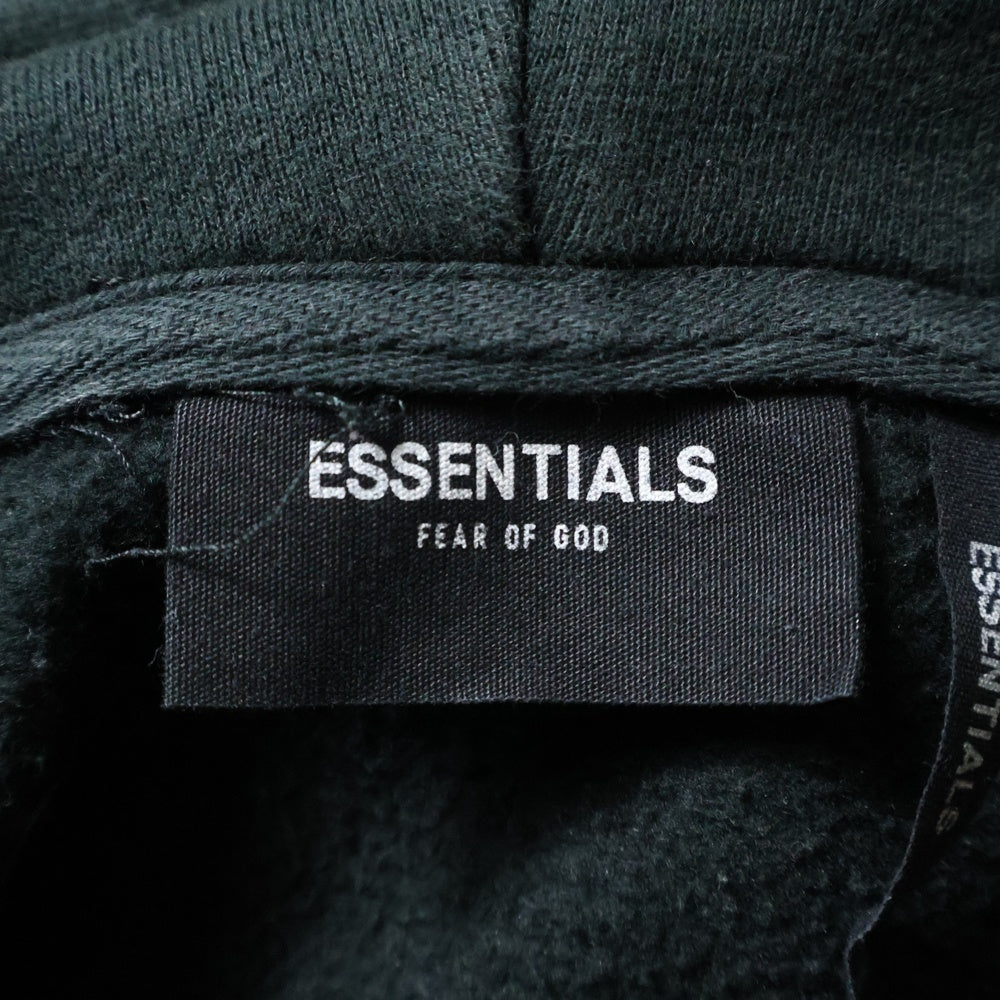 ESSENTIALS FEAR OF GOD(エッセンシャル フィアオブゴッド) バックロゴデザイン カンガルーポケット フーデッド スウェット パーカー ブラック