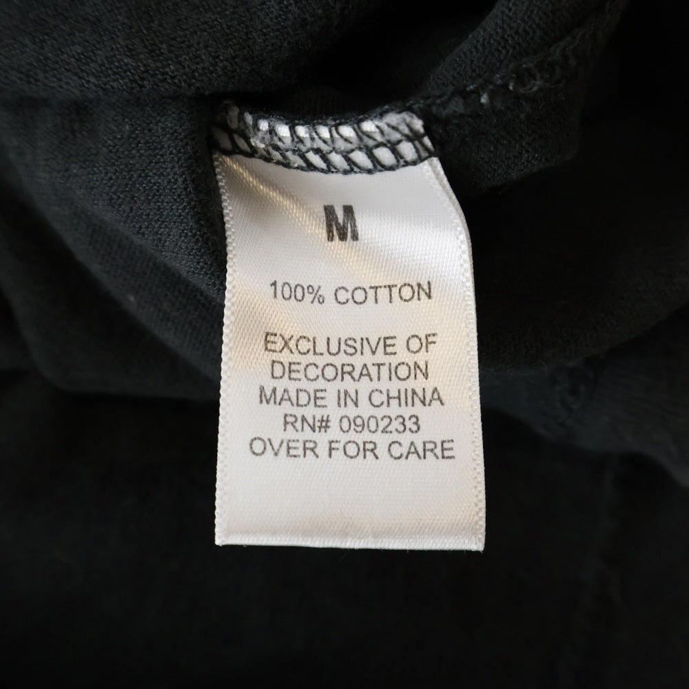 ESSENTIALS FEAR OF GOD(エッセンシャル フィアオブゴッド) バックフローラルフォトプリント 胸ロゴデザイン クルーネック カットソー 半袖Tシャツ ブラック