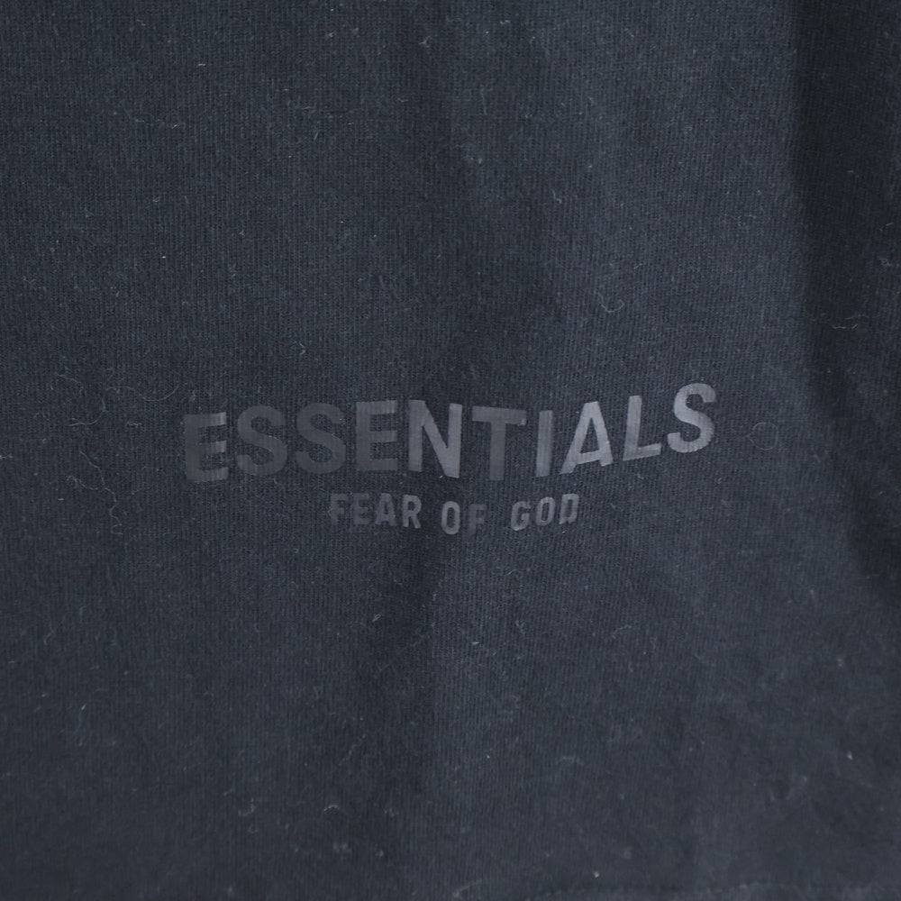 ESSENTIALS FEAR OF GOD(エッセンシャル フィアオブゴッド) バックロゴデザイン クルーネック カットソー 半袖Tシャツ ブラック