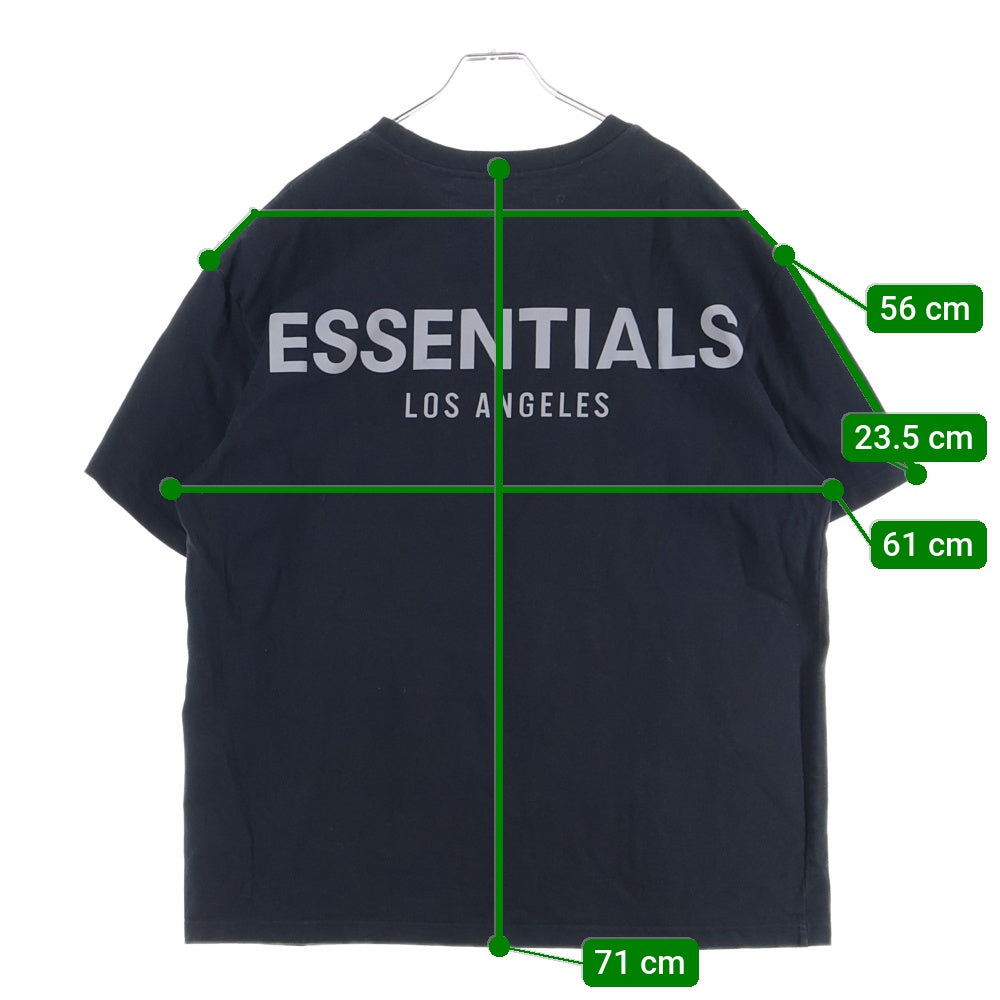 ESSENTIALS FEAR OF GOD(エッセンシャル フィアオブゴッド) バックロゴデザイン クルーネック カットソー 半袖Tシャツ ブラック