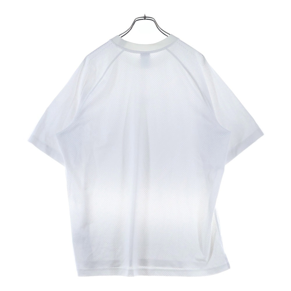 NIKE(ナイキ) AIR OVRSZD エアー オーバーサイズ フロントロゴデザイン クルーネック メッシュ半袖Tシャツ ホワイト DX0157-100