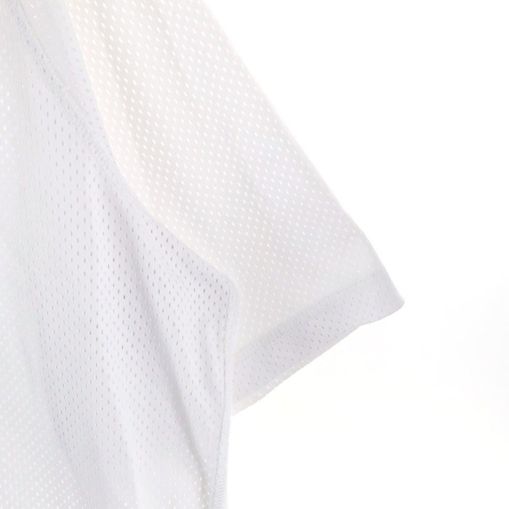 NIKE(ナイキ) AIR OVRSZD エアー オーバーサイズ フロントロゴデザイン クルーネック メッシュ半袖Tシャツ ホワイト DX0157-100