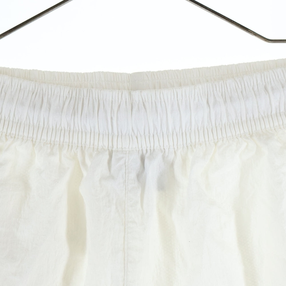 NIKE(ナイキ) SWOOSH フロントエンブロイダリーデザイン ドローストリング ナイロン ハーフパンツ ホワイト DD1093-100