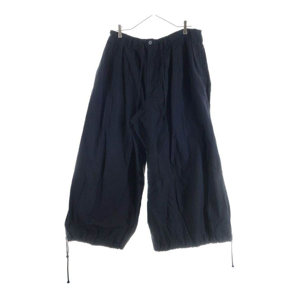 s'yte(サイト) コットンバルーンサルエルパンツ ブラック UY-P10-002