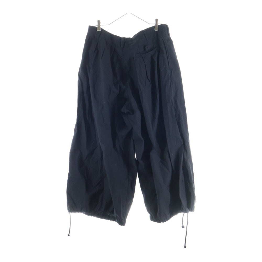 s'yte(サイト) コットンバルーンサルエルパンツ ブラック UY-P10-002