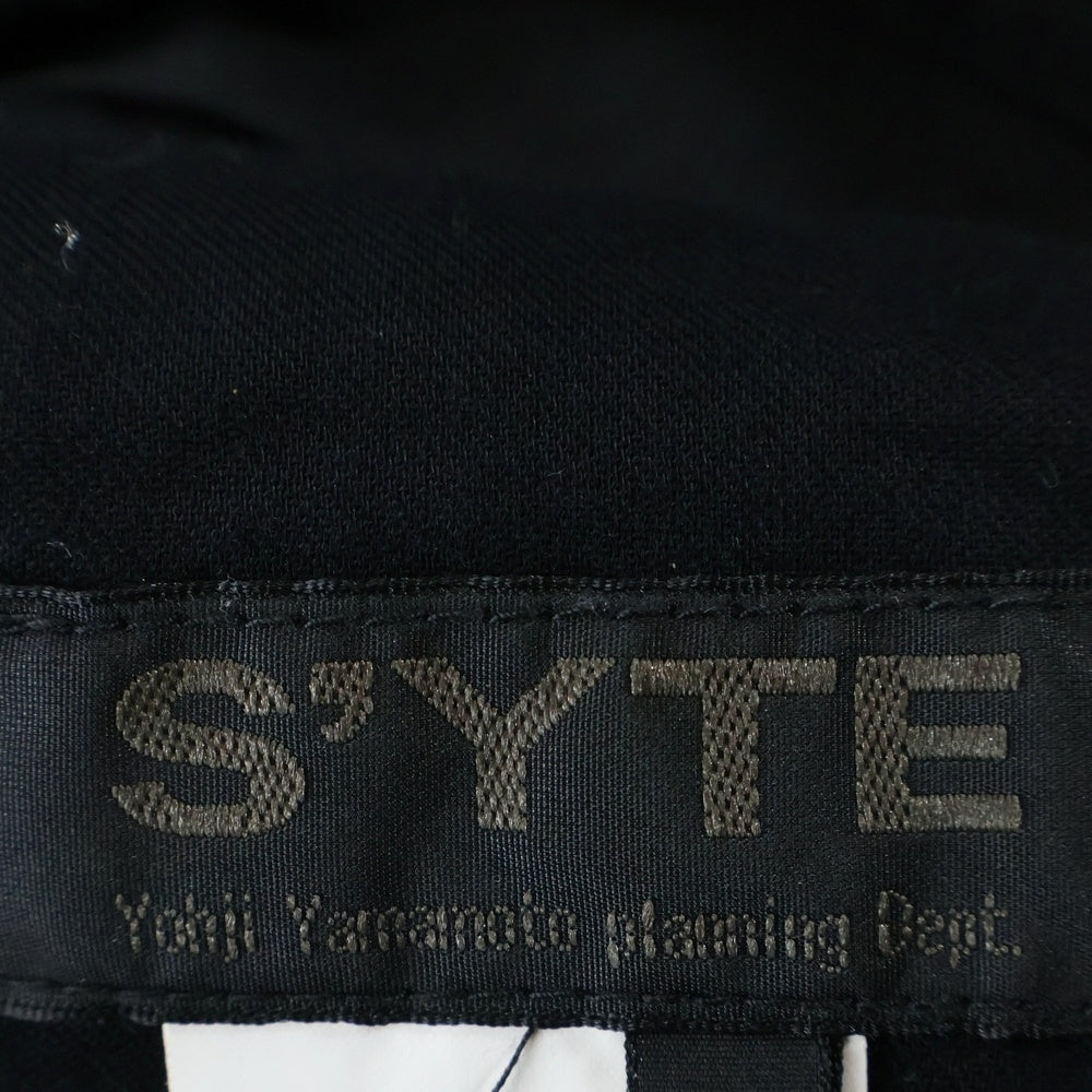 s'yte(サイト) コットンバルーンサルエルパンツ ブラック UY-P10-002