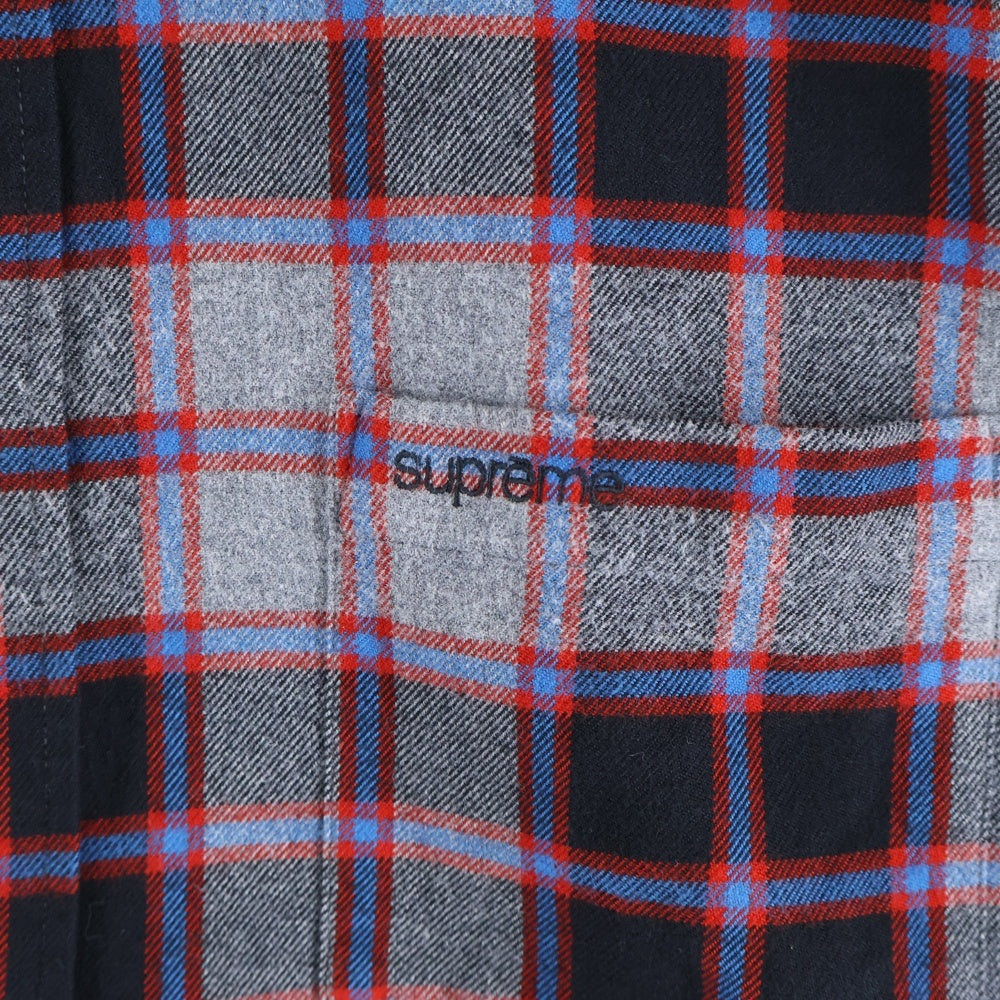 SUPREME(シュプリーム) 25AW Plaid Flannel Shirt チェック柄 長袖フランネルシャツ レッド/ブラック