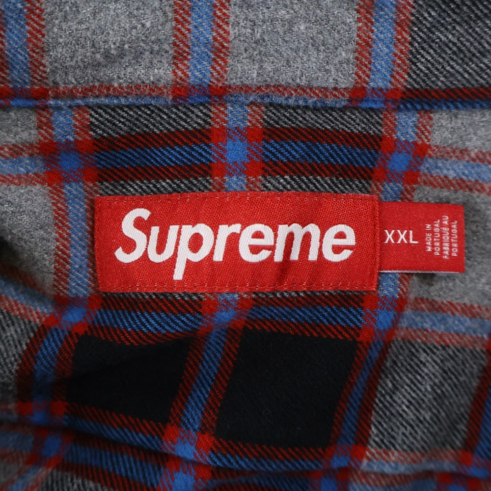 SUPREME(シュプリーム) 25AW Plaid Flannel Shirt チェック柄 長袖フランネルシャツ レッド/ブラック