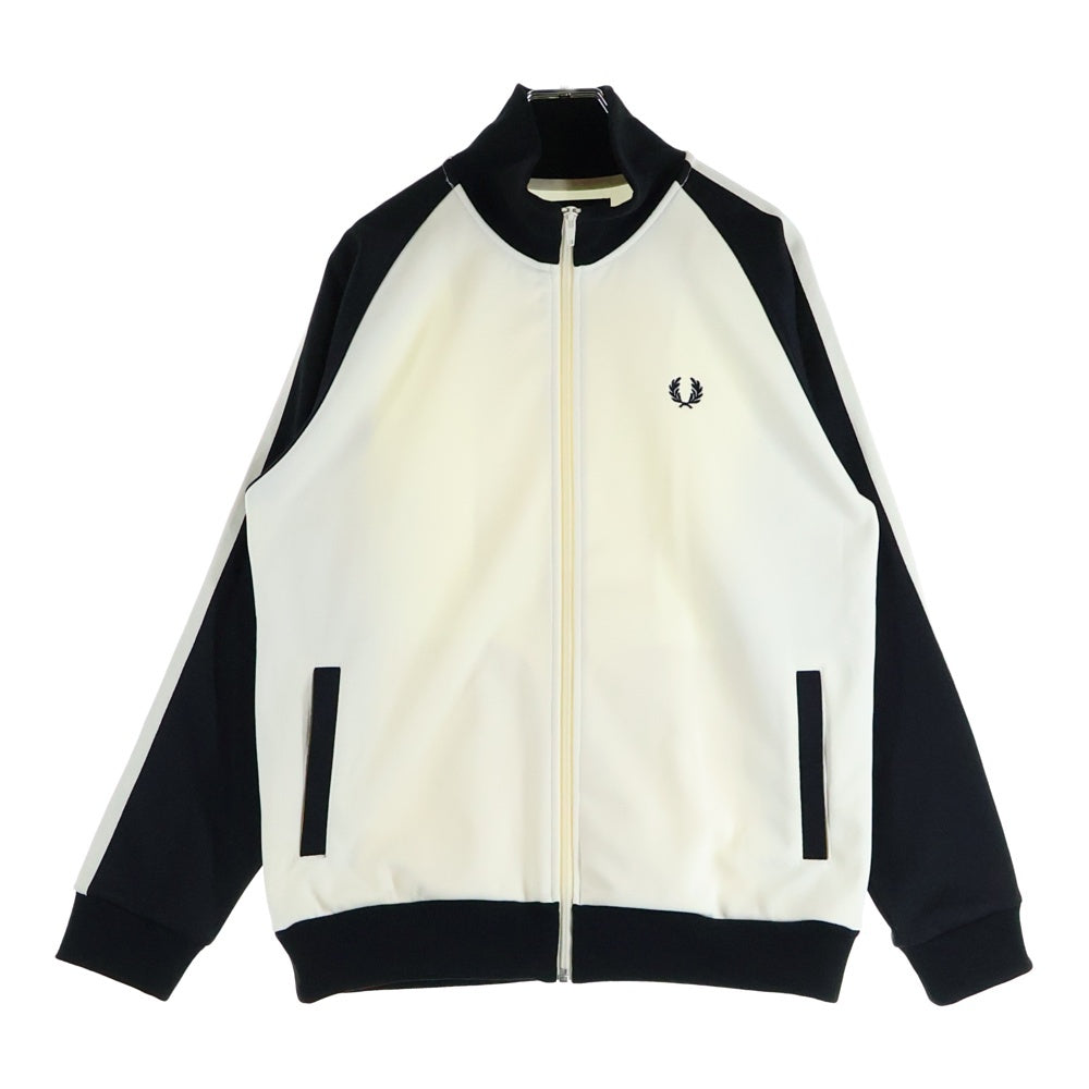 FRED PERRY(フレッドペリー) × BEAMS ビームス ジップアップ トラッカー ジャケット アイボリー FZ2681