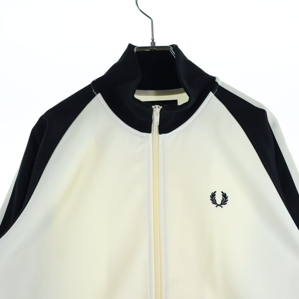 FRED PERRY(フレッドペリー) × BEAMS ビームス ジップアップ トラッカー ジャケット アイボリー FZ2681