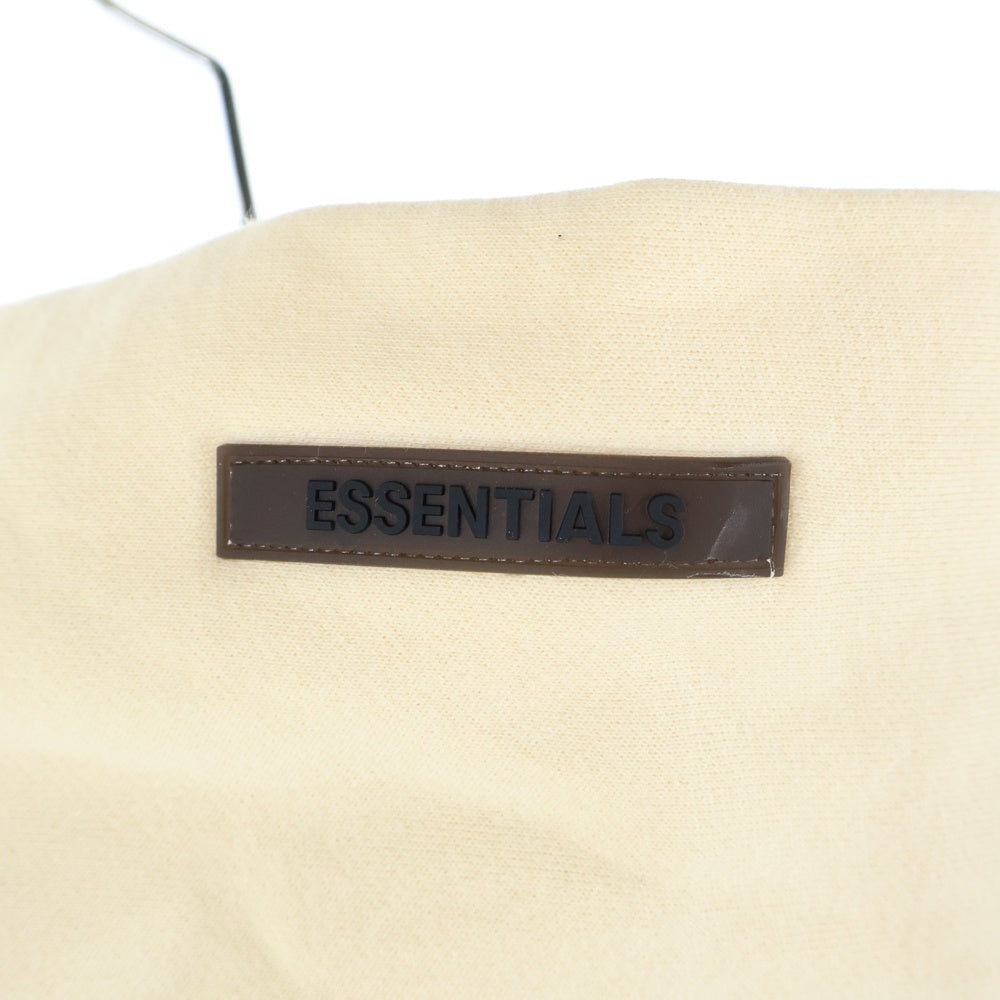 ESSENTIALS FEAR OF GOD(エッセンシャル フィアオブゴッド) バックロゴプリント プルオーバーパーカー アイボリー
