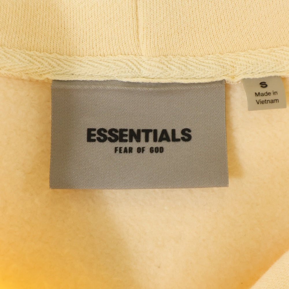 ESSENTIALS FEAR OF GOD(エッセンシャル フィアオブゴッド) バックロゴプリント プルオーバーパーカー アイボリー