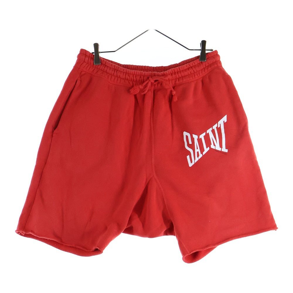 SAINT MICHAEL(セントマイケル) 21SS LOGO SWEAT SHORTS ロゴ スウェットショーツ ハーフパンツ レッド SM-S21-0001-038