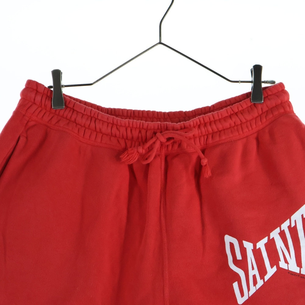 SAINT MICHAEL(セントマイケル) 21SS LOGO SWEAT SHORTS ロゴ スウェットショーツ ハーフパンツ レッド SM-S21-0001-038
