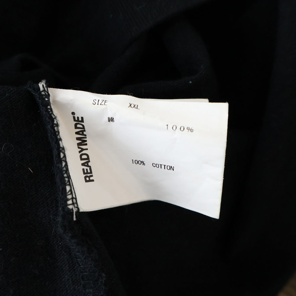 READY MADE(レディメイド) 21SS COLLAPSED FACE T-SHIRT フェイスプリント クルーネック 半袖Tシャツ カットソー ブラック RE-CO-BK-00-00-143