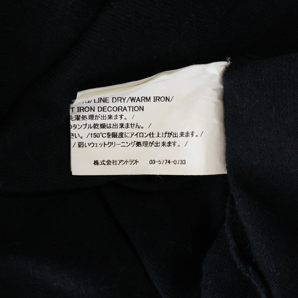 READY MADE(レディメイド) 21SS COLLAPSED FACE T-SHIRT フェイスプリント クルーネック 半袖Tシャツ カットソー ブラック RE-CO-BK-00-00-143