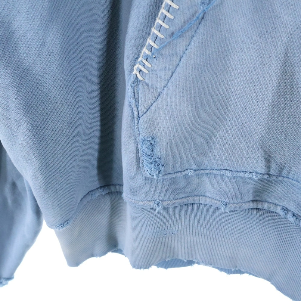 AMIRI(アミリ) BEYOND OUR WILDEST DREAMS DOVE HOODIE ビヨンドアワーワイルデストドリームズ 両面プリント スウェット プルオーバーパーカー ブルー