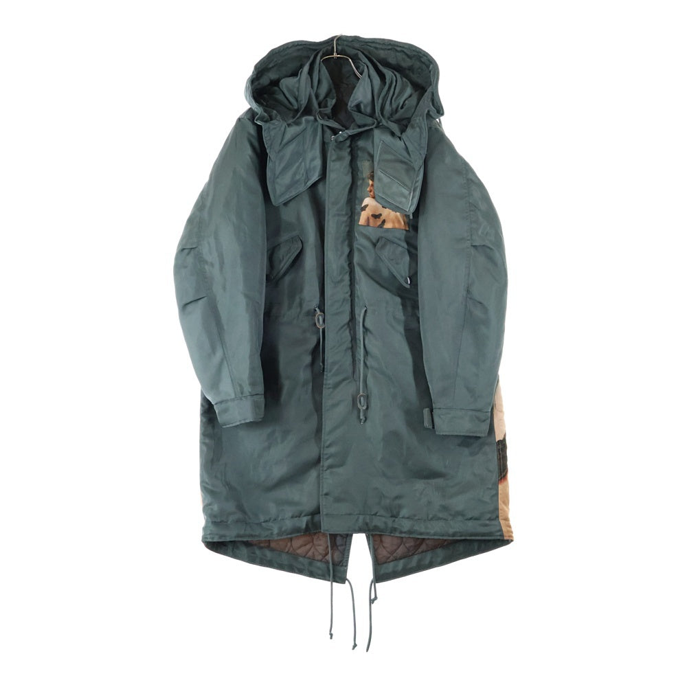 UNDERCOVER(アンダーカバー) 21AW INSOMNIA MARKUS AKESSON パネルアートプリント Peツイル モッズコート カーキ UC2A4306