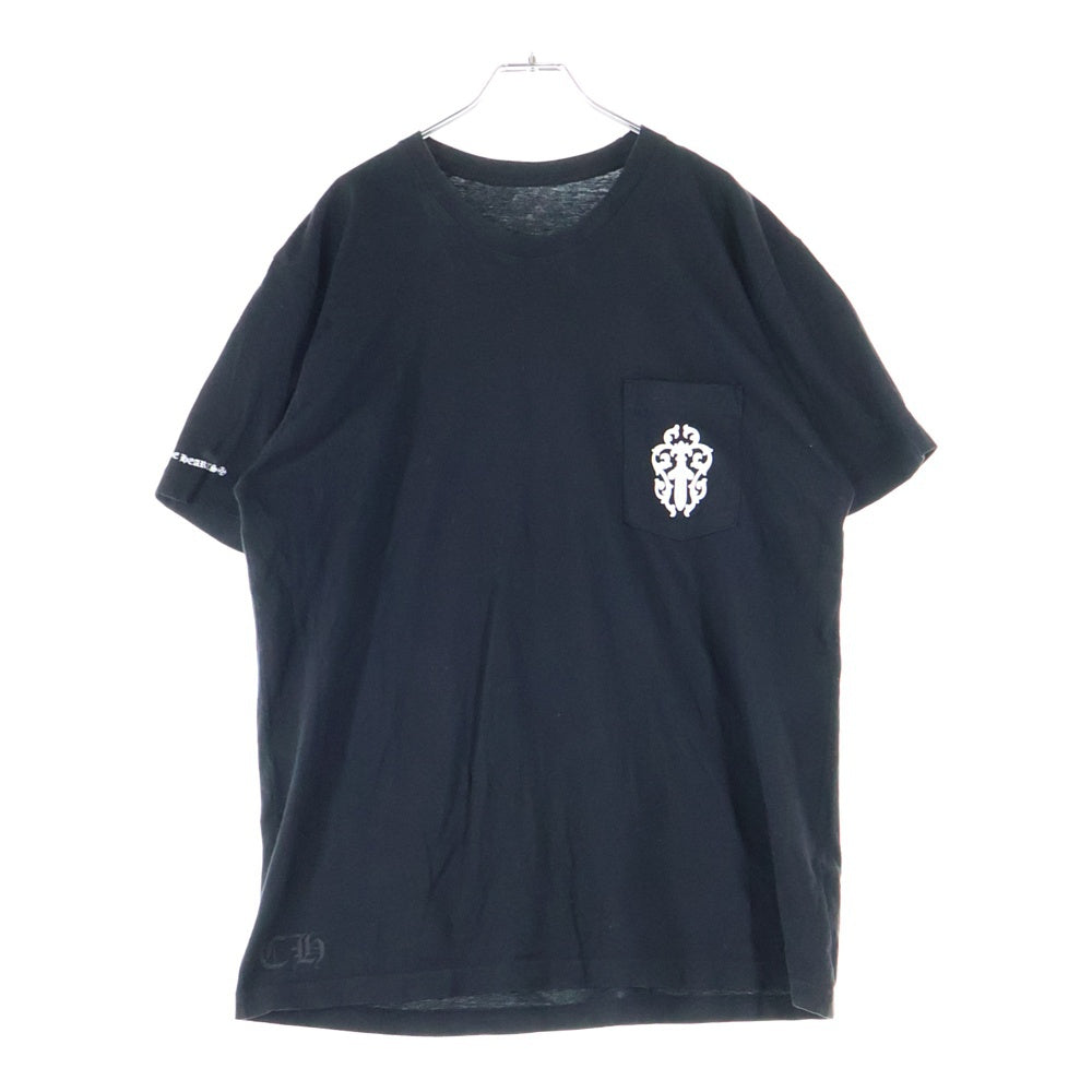 CHROME HEARTS(クロムハーツ) VINE DAGGER スプリットヴァインダガープリント クルーネック 半袖Tシャツ カットソー ブラック