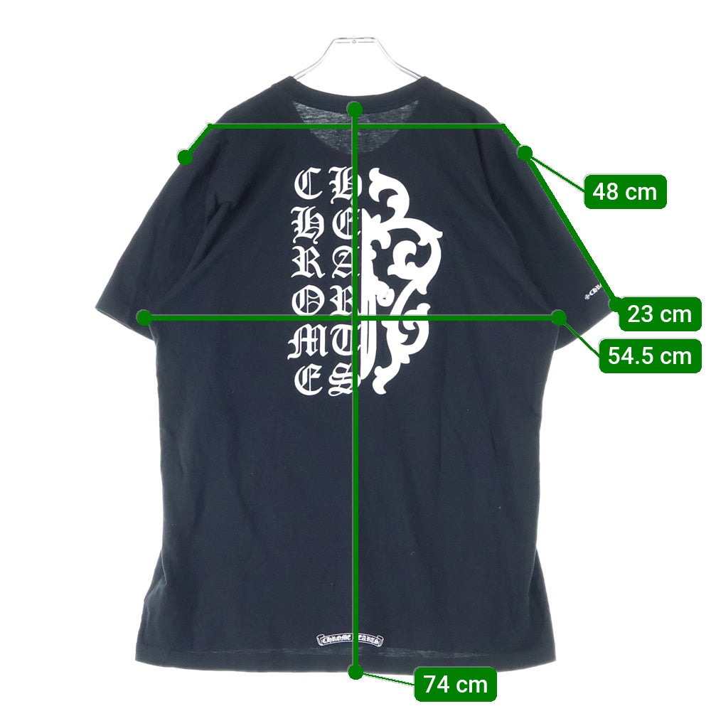 CHROME HEARTS(クロムハーツ) VINE DAGGER スプリットヴァインダガープリント クルーネック 半袖Tシャツ カットソー ブラック