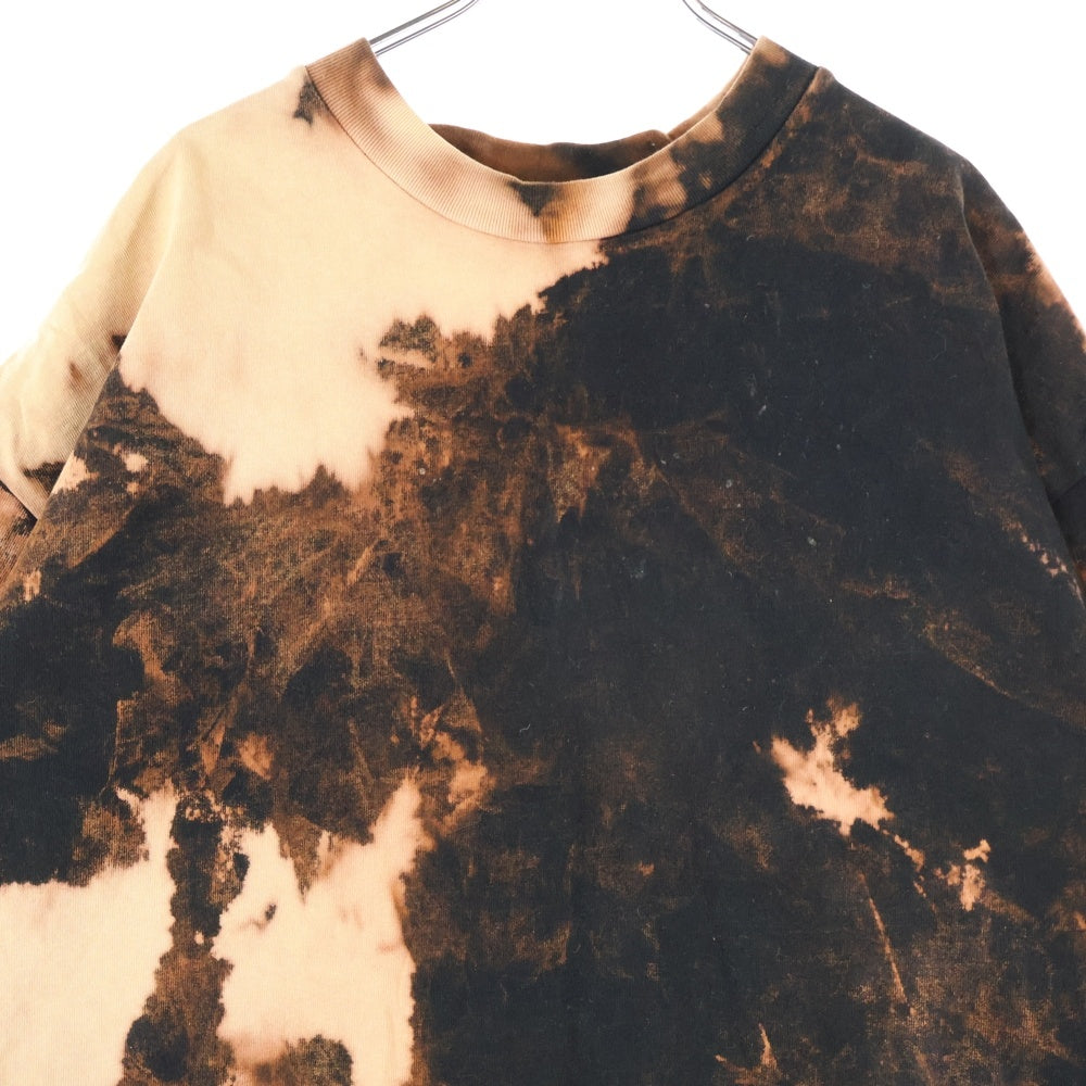 cvtvlist(カタリスト) CRY BITCH TEE クライビッチ バックプリント ブリーチド クルーネック 半袖Tシャツ カットソー オレンジ/ブラウン