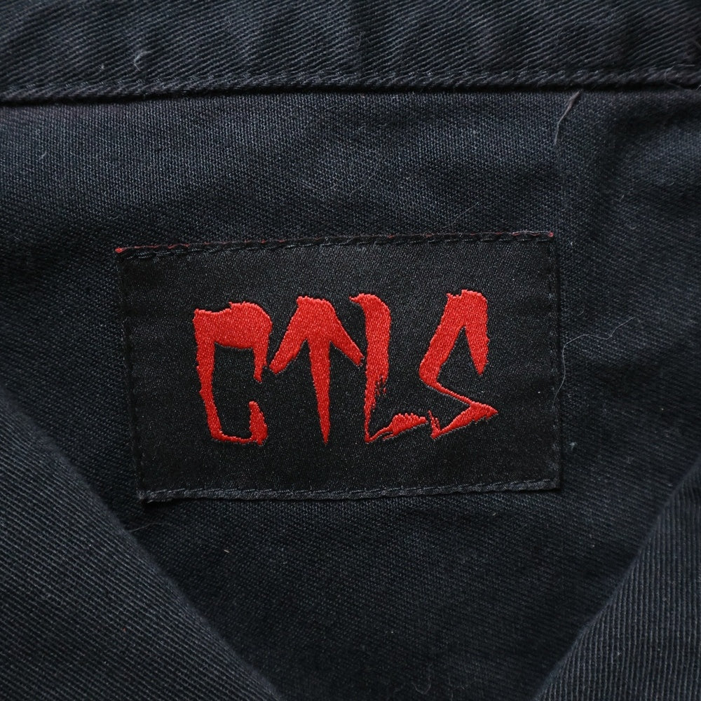 cvtvlist(カタリスト) TWILL TRUCKER JACKET 両面プリント コットンツイル トラッカージャケット ブラック 2201010101