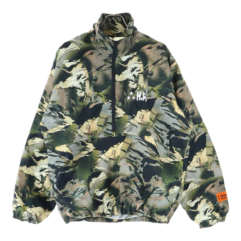 HERON PRESTON(ヘロンプレストン) LOGO PATCH CAMOUFLAGE PRINT JACKET ロゴパッチ カモ柄 ジップアップジャケット マルチカラー HMEB013S22FAB001