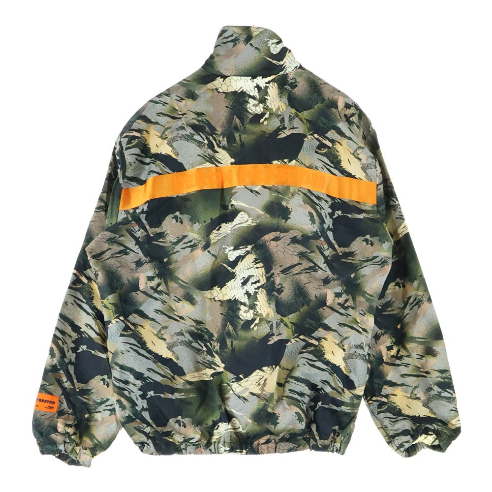 HERON PRESTON(ヘロンプレストン) LOGO PATCH CAMOUFLAGE PRINT JACKET ロゴパッチ カモ柄 ジップアップジャケット マルチカラー HMEB013S22FAB001