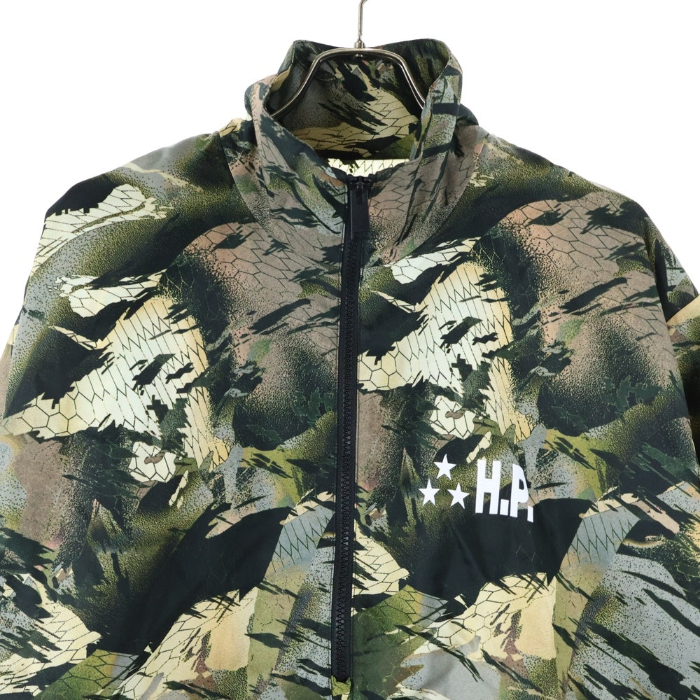 HERON PRESTON(ヘロンプレストン) LOGO PATCH CAMOUFLAGE PRINT JACKET ロゴパッチ カモ柄 ジップアップジャケット マルチカラー HMEB013S22FAB001