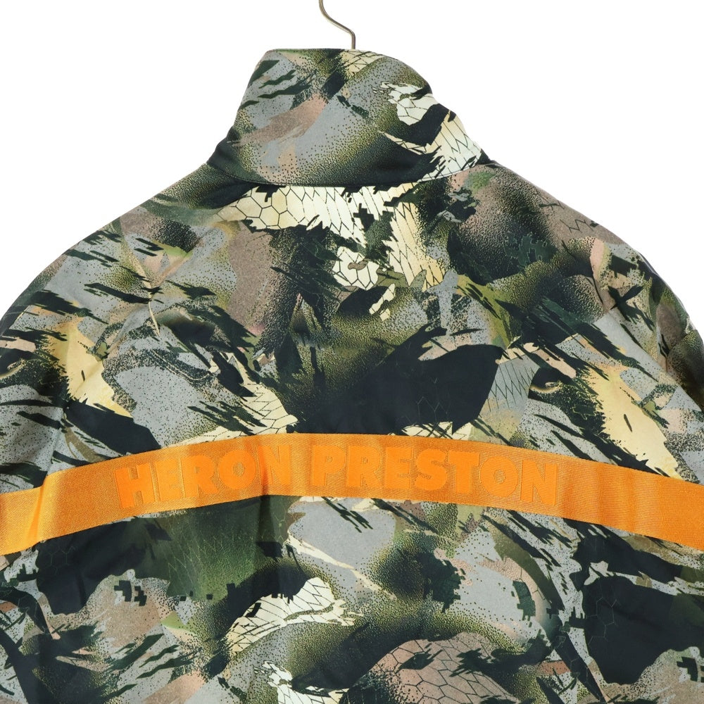 HERON PRESTON(ヘロンプレストン) LOGO PATCH CAMOUFLAGE PRINT JACKET ロゴパッチ カモ柄 ジップアップジャケット マルチカラー HMEB013S22FAB001