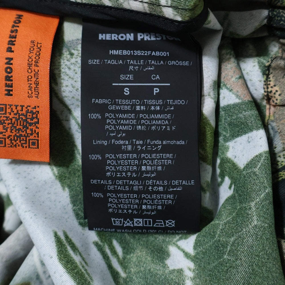 HERON PRESTON(ヘロンプレストン) LOGO PATCH CAMOUFLAGE PRINT JACKET ロゴパッチ カモ柄 ジップアップジャケット マルチカラー HMEB013S22FAB001