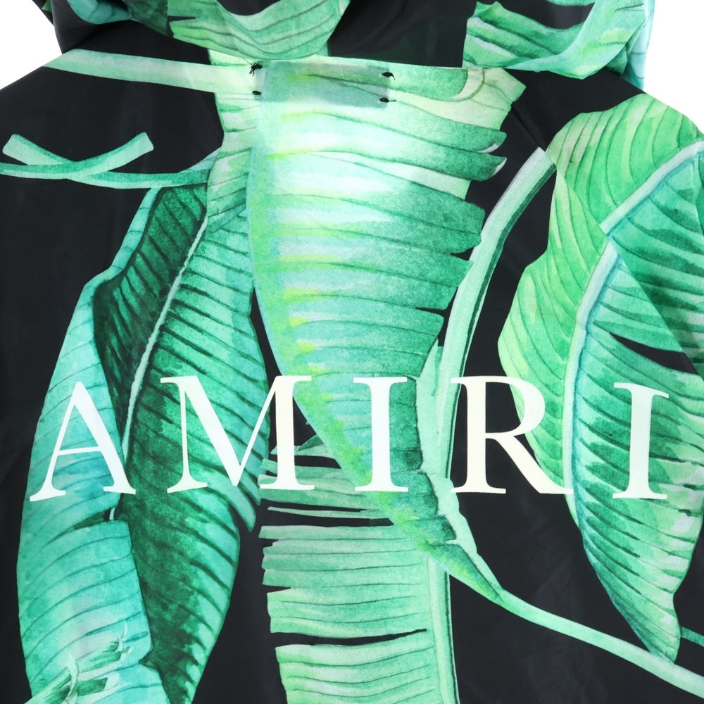 AMIRI(アミリ) BANANA LEAF HOODED JACKET バナナリーフプリント フーデッドジャケット グリーン/ブラック