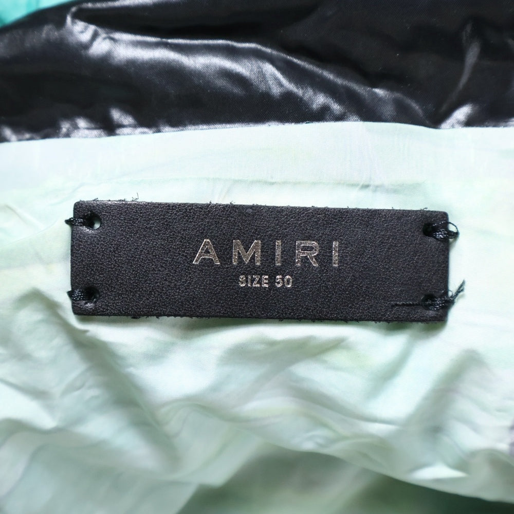 AMIRI(アミリ) BANANA LEAF HOODED JACKET バナナリーフプリント フーデッドジャケット グリーン/ブラック