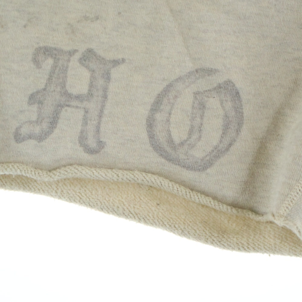 SAINT MICHAEL(セントマイケル) 20AW SM15 SWEAT SHORT PT GRY VINTAGE加工 両面プリント スウェットショーツ ハーフパンツ グレー SM-A20-0000-020