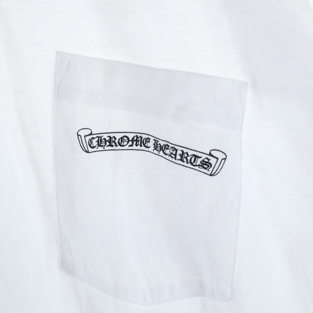 CHROME HEARTS(クロムハーツ) MLTCOL CEM CRS T-SHRT マルチカラーセメタリークロス クルーネック 半袖Tシャツ カットソー ホワイト