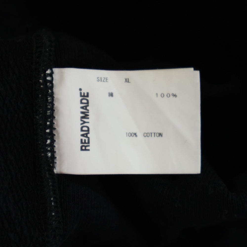 READY MADE(レディメイド) 22AW ×DENIM TEARS COTTON WREATH HOODIE デニムティアーズ リース フラワープリント ロゴ刺繍 スウェット プルオーバーパーカー ブラック RE-DT-BK-00-00-08