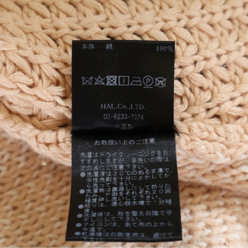 cvtvlist(カタリスト) CRASH KNIT クラッシュ加工 バックモチーフ コットンニット セーター ピンク 220109RF01