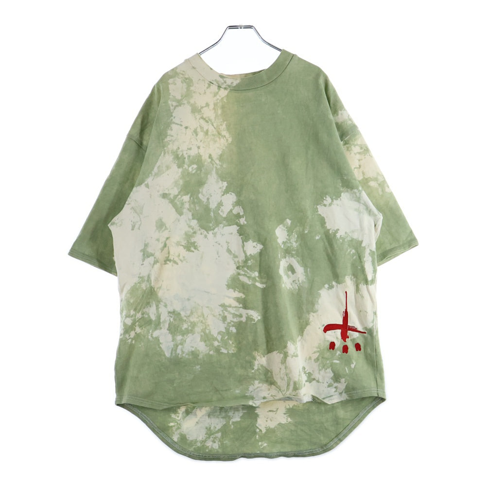 cvtvlist(カタリスト) CRY BITCH TEE クライビッチ バックプリント タイダイ クルーネック 半袖Tシャツ カットソー グリーン